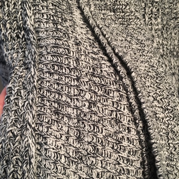 Monk & Lou gray/black open-front cotton cardigan - Picture 6 of 6